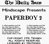 Paperboy 2 screenshot 5 for GameBoy